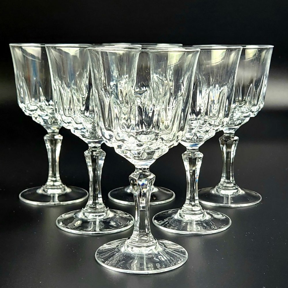Vintage Wine Glass St. Germain by CRISTAL D'ARQUES-DURAND - Set of 6